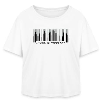 music is industry - Relaxed Fit Frauen Modal Cotton T-Shirt von Stanley/Stella - Weiß - Vorne - AI Model Female 172 light (172cm)