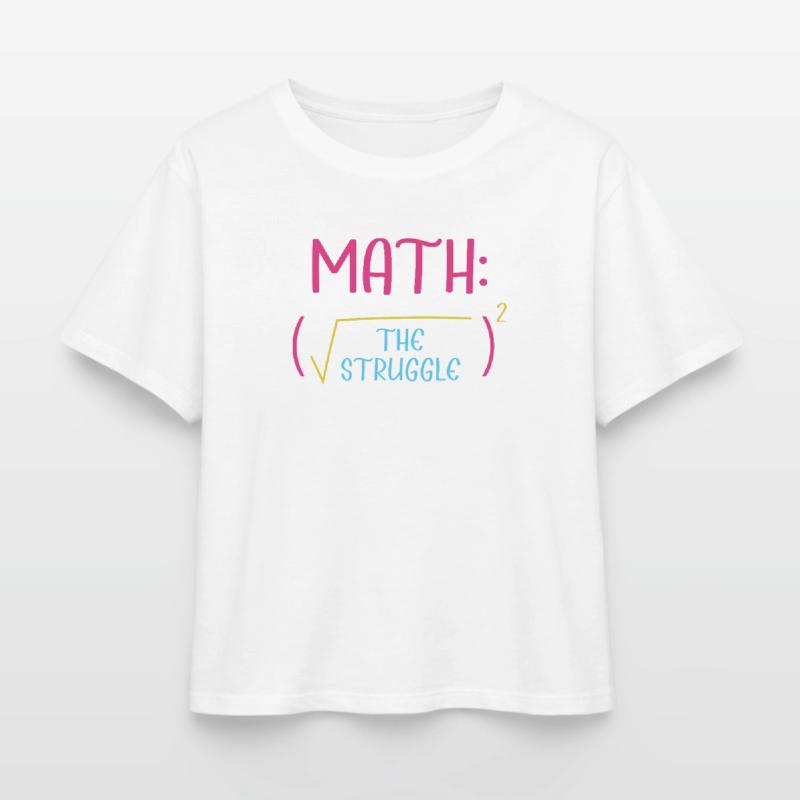 Math Math Math Professeur de mathématiques Mathématicien T-shirt femme coupe décontractée en coton modal Stanley/Stella