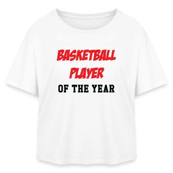 Basketball Player of the Year - Relaxed Fit Women's Modal Cotton T-Shirt by Stanley/Stella - white - Front - AI Model Female 172 light (172cm)