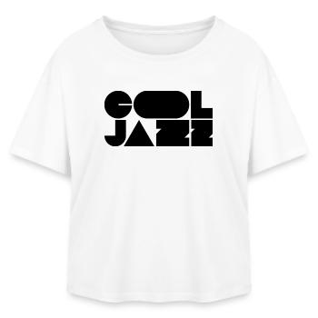 Logo jazz audacieux et cool - T-shirt femme coupe décontractée en coton modal Stanley/Stella - blanc - Devant - AI Model Female 172 light (172cm)
