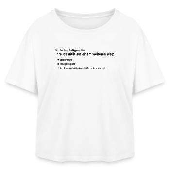 Confirmation - T-shirt femme coupe décontractée en coton modal Stanley/Stella - blanc - Devant - AI Model Female 172 light (172cm)