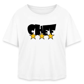 Chef Étoilé : Design 3 Étoiles Gastronomie - T-shirt femme coupe décontractée en coton modal Stanley/Stella - blanc - Devant - AI Model Female 172 light (172cm)