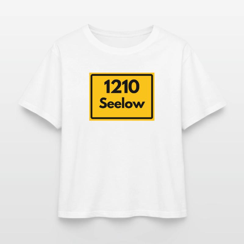 OLD POSTCODE POSTCODE RETRO 1210 SEELOW HEIMAT Relaxed Fit Women's Modal Cotton T-Shirt by Stanley/Stella