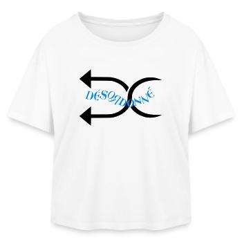 Sorry - Relaxed Fit Women's Modal Cotton T-Shirt by Stanley/Stella - white - Front - AI Model Female 172 light (172cm)