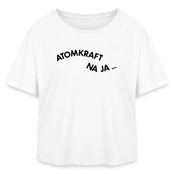 Atomkraft - Relaxed Fit Frauen Modal Cotton T-Shirt von Stanley/Stella - Weiß - Vorne - AI Model Female 172 light (172cm)