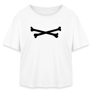 bones - T-shirt femme coupe décontractée en coton modal Stanley/Stella - blanc - Devant - AI Model Female 172 light (172cm)