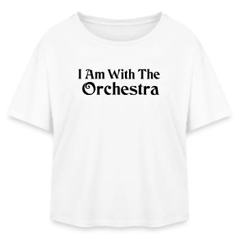 I Am With The Orchestra - Relaxed Fit Women's Modal Cotton T-Shirt by Stanley/Stella - white - Front - AI Model Female 172 light (172cm)