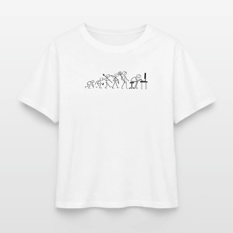 Evolution Computerarbeit Relaxed Fit Frauen Modal Cotton T-Shirt von Stanley/Stella