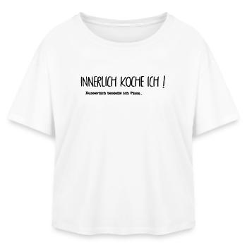 Innerlich koche ich - Relaxed Fit Frauen Modal Cotton T-Shirt von Stanley/Stella - Weiß - Vorne - AI Model Female 172 light (172cm)