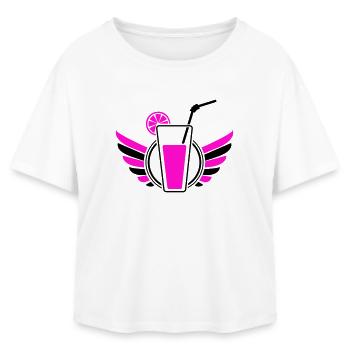 Cocktail Wings - Relaxed Fit Women's Modal Cotton T-Shirt by Stanley/Stella - white - Front - AI Model Female 172 light (172cm)