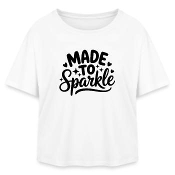 Made to Sparkle - Relaxed Fit Women's Modal Cotton T-Shirt by Stanley/Stella - white - Front - AI Model Female 172 light (172cm)