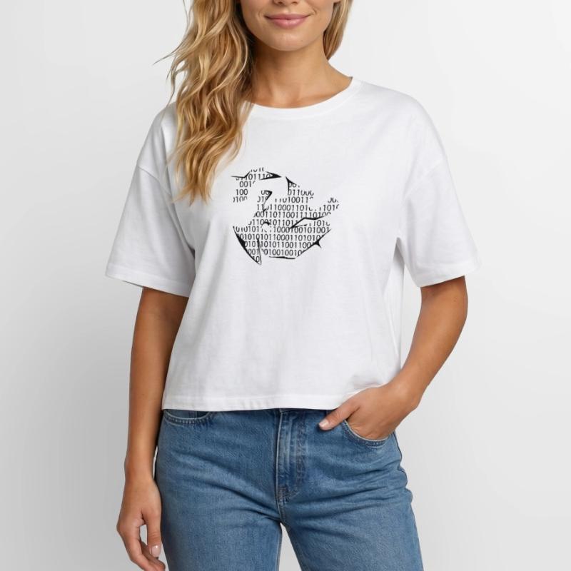 binary code Relaxed Fit Women's Modal Cotton T-Shirt by Stanley/Stella