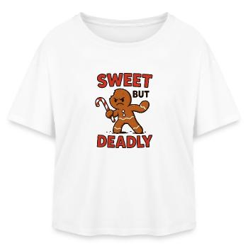 Süß, Aber Gefährlich Gingerbread - Relaxed Fit Women's Modal Cotton T-Shirt by Stanley/Stella - white - Front - AI Model Female 172 light (172cm)