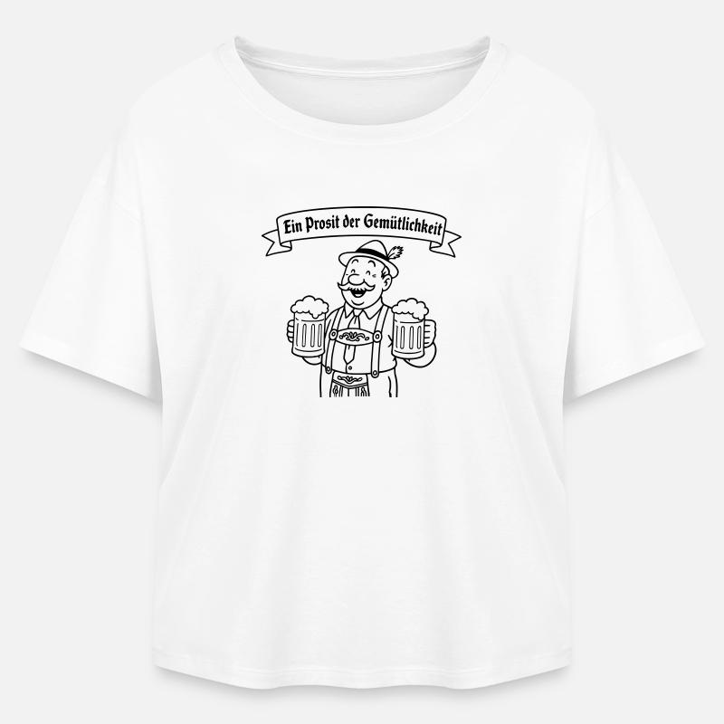 Herr Bier - Ein Prosit der Gemütlichkeit - Relaxed Fit Women's Modal Cotton T-Shirt by Stanley/Stella - white