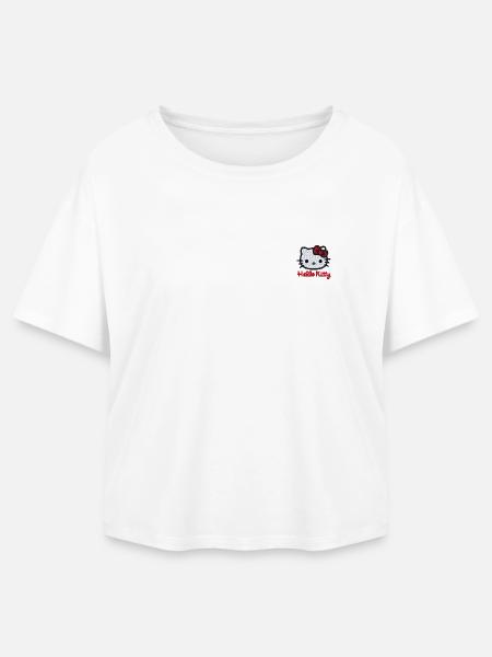 Hello Kitty Stick Portrait - Relaxed Fit Frauen Modal Cotton T-Shirt von Stanley/Stella - Weiß