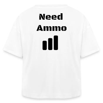 Need Ammo Load - Relaxed Fit Women's Modal Cotton T-Shirt by Stanley/Stella - white - Back - AI Model Female 172 light (172cm)