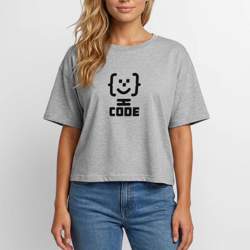 Hauptprogrammierer-Code-Logo mit Text CODE Relaxed Fit Frauen Modal Cotton T-Shirt von Stanley/Stella