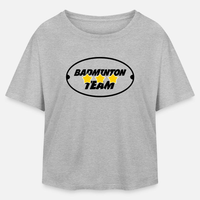 Badmintonholdet - Stanley/Stella dame T-shirt i økologisk og modal - grå meleret