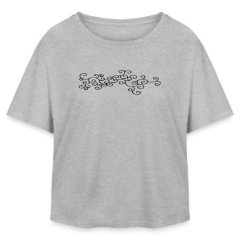Bijoux d’ornement (Vectorgraphic) - T-shirt femme coupe décontractée en coton modal Stanley/Stella - gris chiné - Devant - AI Model Female 172 light (172cm)