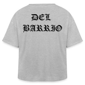 Del Barrio - Relaxed Fit Frauen Modal Cotton T-Shirt von Stanley/Stella - Grau meliert - Hinten - AI Model Female 172 light (172cm)