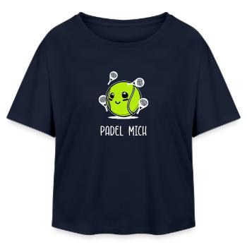 Tennis Spieler Sport Spruch Padel Schläger Bälle - Relaxed Fit Frauen Modal Cotton T-Shirt von Stanley/Stella - Navy - Vorne - AI Model Female 172 light (172cm)