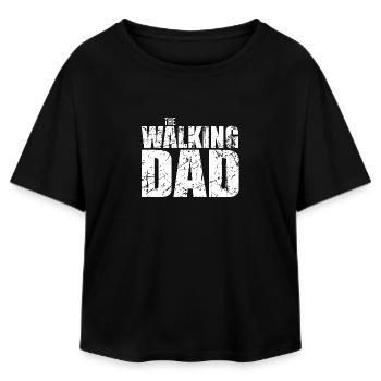 The Walking Dad - Relaxed Fit Women's Modal Cotton T-Shirt by Stanley/Stella - black - Front - AI Model Female 172 light (172cm)