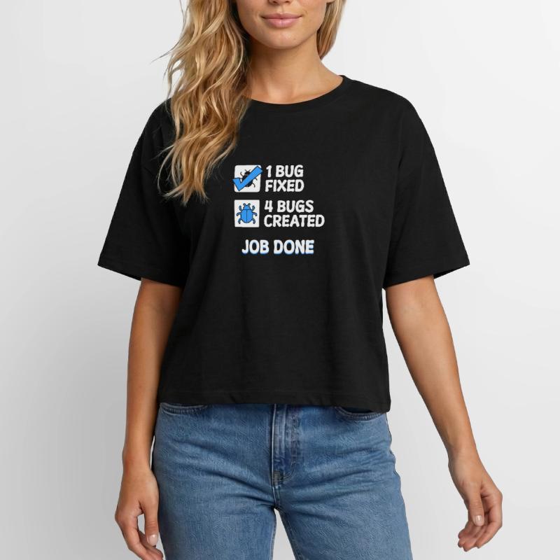 Bugfixing Developer Bugs Code Statement Computer Science Relaxed Fit Women's Modal Cotton T-Shirt by Stanley/Stella