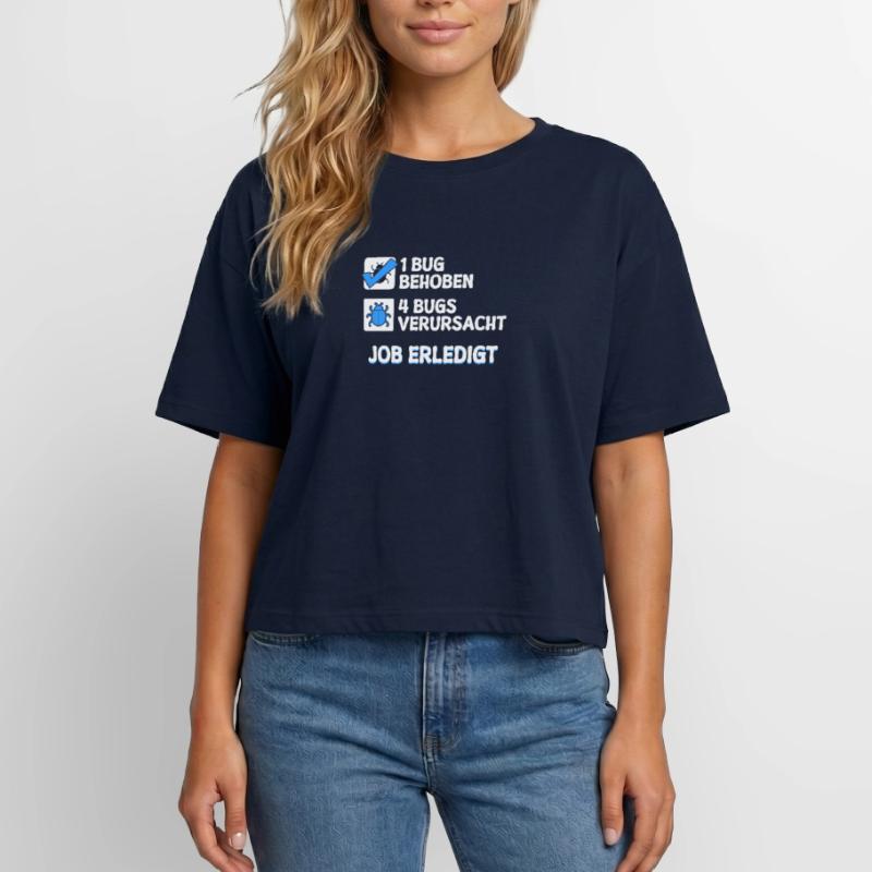 Développeur Coden skripting bugs debug correction de bugs T-shirt femme coupe décontractée en coton modal Stanley/Stella