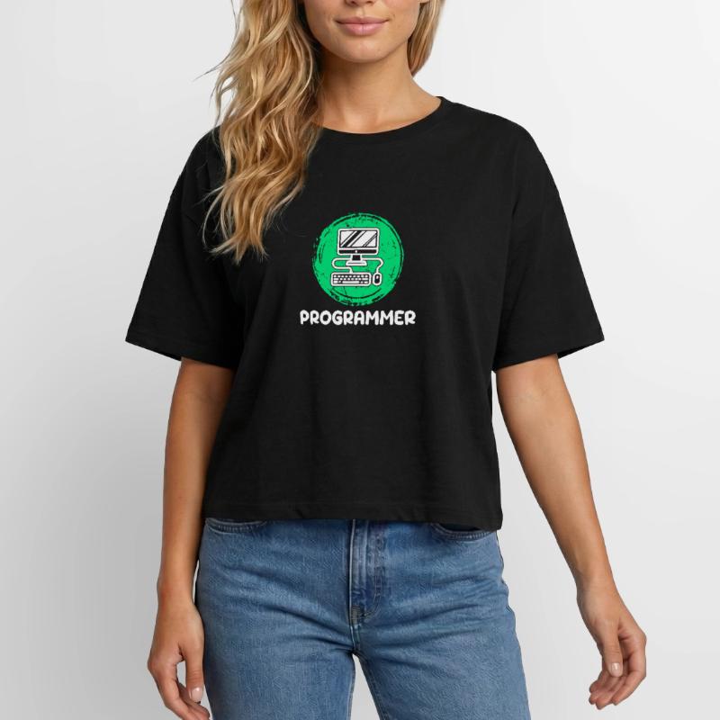 Computer Developer Programmer Computer Geek Relaxed Fit Women's Modal Cotton T-Shirt by Stanley/Stella