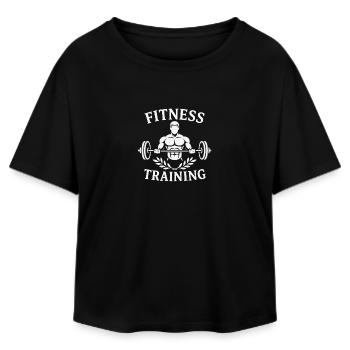 Entraînement physique - T-shirt femme coupe décontractée en coton modal Stanley/Stella - noir - Devant - AI Model Female 172 light (172cm)