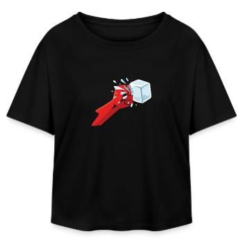 Zerkleinerung IC3 - Relaxed Fit Frauen Modal Cotton T-Shirt von Stanley/Stella - Schwarz - Vorne - AI Model Female 172 light (172cm)