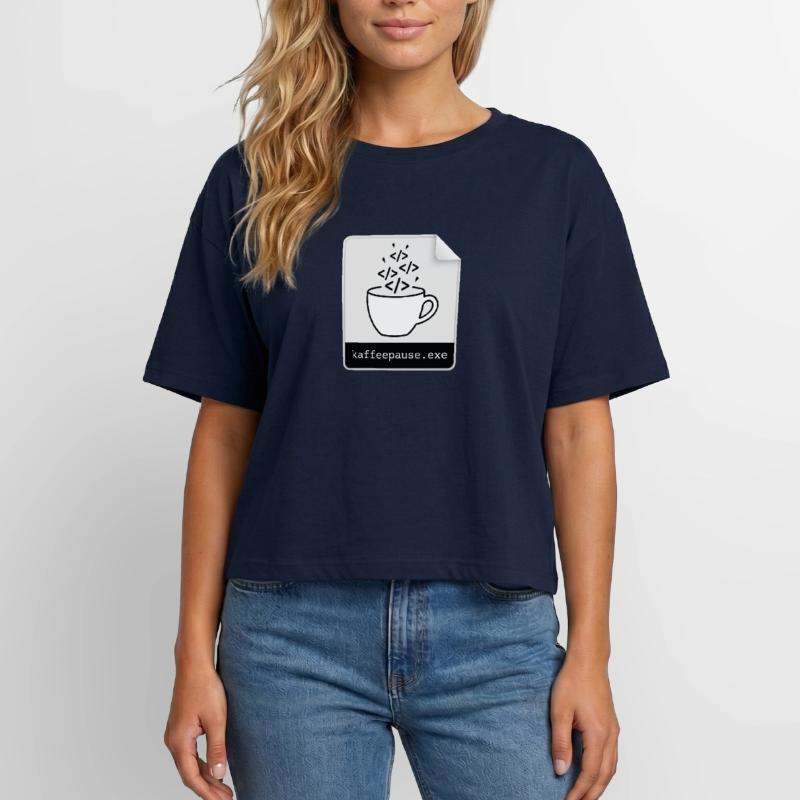 Kaffeepause.exe - IT Programmieren Informatik Code Relaxed Fit Frauen Modal Cotton T-Shirt von Stanley/Stella