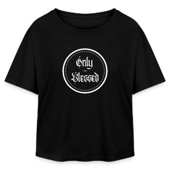 Only Design  - Relaxed Fit Frauen Modal Cotton T-Shirt von Stanley/Stella - Schwarz - Vorne - AI Model Female 172 light (172cm)