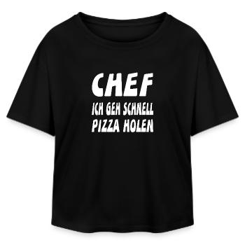 chef - Relaxed Fit Women's Modal Cotton T-Shirt by Stanley/Stella - black - Front - AI Model Female 172 light (172cm)