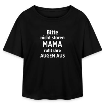 Mama Schlafshirt Geschenk lustig schlafen müde - Relaxed Fit Frauen Modal Cotton T-Shirt von Stanley/Stella - Schwarz - Vorne - AI Model Female 172 light (172cm)