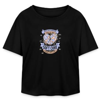 Handle with care - Relaxed Fit Women's Modal Cotton T-Shirt by Stanley/Stella - black - Front - AI Model Female 172 light (172cm)