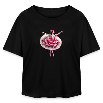 Balletttänzerin mit Tutu - Relaxed Fit Frauen Modal Cotton T-Shirt von Stanley/Stella - Schwarz - Vorne - AI Model Female 172 light (172cm)