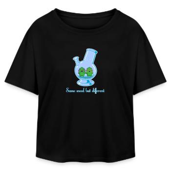 Same weed but different - Relaxed Fit Frauen Modal Cotton T-Shirt von Stanley/Stella - Schwarz - Vorne - AI Model Female 172 light (172cm)
