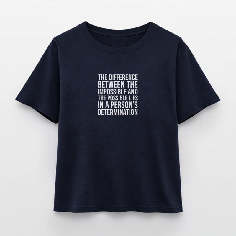 the difference between the impossible and the Relaxed Fit Women's Modal Cotton T-Shirt by Stanley/Stella