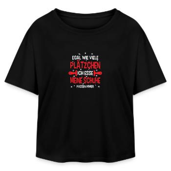 Weihnachtsoutfit Plätzchen Backen Weihnachten Xmas - Relaxed Fit Frauen Modal Cotton T-Shirt von Stanley/Stella - Schwarz - Vorne - AI Model Female 172 light (172cm)