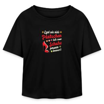 Weihnachtsoutfit Plätzchen Backen Weihnachten Xmas - Relaxed Fit Frauen Modal Cotton T-Shirt von Stanley/Stella - Schwarz - Vorne - AI Model Female 172 light (172cm)