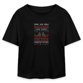 Weihnachtsoutfit Plätzchen Backen Weihnachten Xmas - Relaxed Fit Frauen Modal Cotton T-Shirt von Stanley/Stella - Schwarz - Vorne - AI Model Female 172 light (172cm)