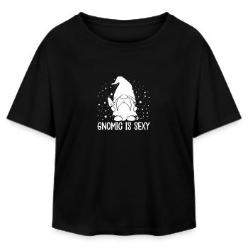 Gnome Costume Men Gnomic Is Sexy Gnome - Relaxed Fit Frauen Modal Cotton T-Shirt von Stanley/Stella - Schwarz - Vorne - AI Model Female 172 light (172cm)