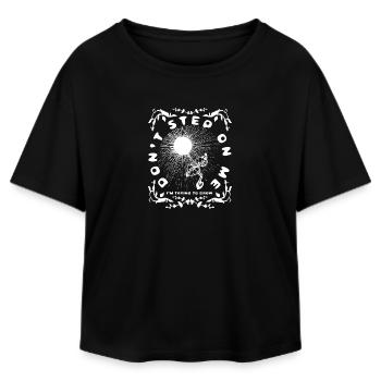 DON'T STEP ON ME - Relaxed Fit Women's Modal Cotton T-Shirt by Stanley/Stella - black - Front - AI Model Female 172 light (172cm)