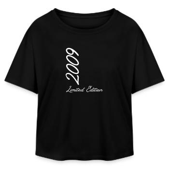 Year 2009 Limited Edition - Relaxed Fit Women's Modal Cotton T-Shirt by Stanley/Stella - black - Front - AI Model Female 172 light (172cm)