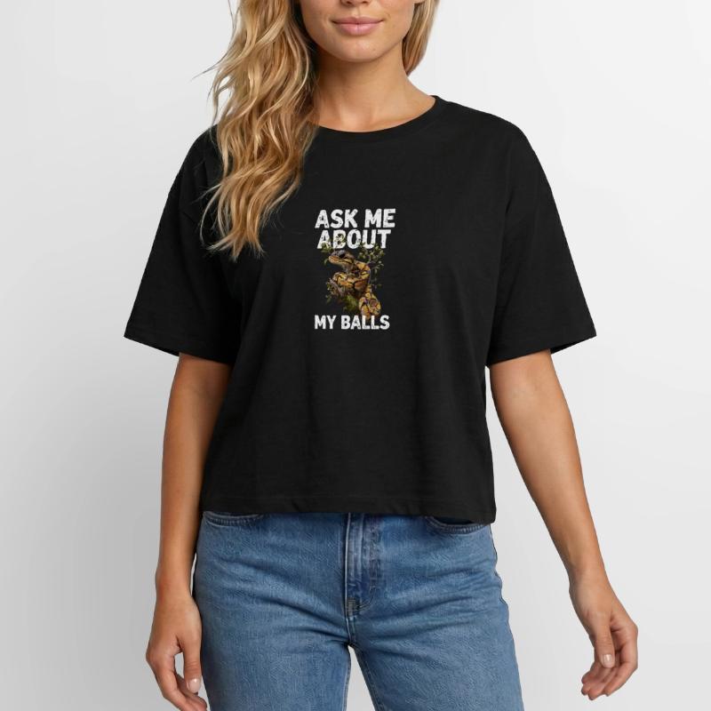 Python roi Serpents Amateurs de terrarium Python T-shirt femme coupe décontractée en coton modal Stanley/Stella