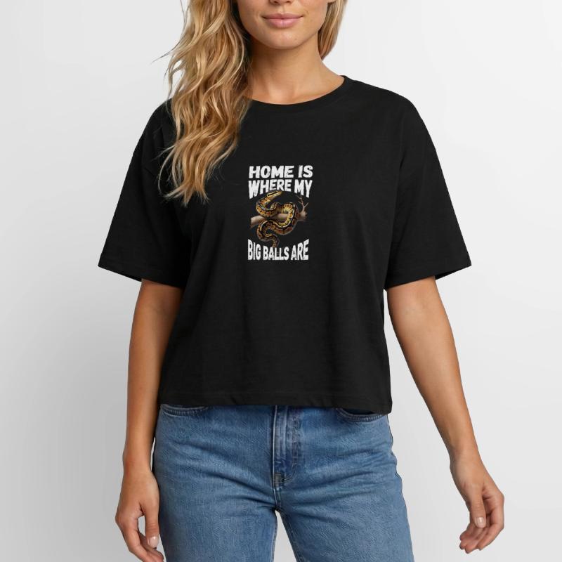 Python roi Serpents Amateurs de terrarium Python T-shirt femme coupe décontractée en coton modal Stanley/Stella