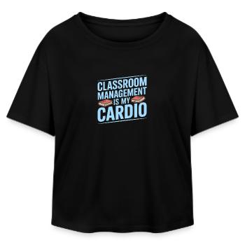 High School Teacher Classroom Management Education - Relaxed Fit Women's Modal Cotton T-Shirt by Stanley/Stella - black - Front - AI Model Female 172 light (172cm)