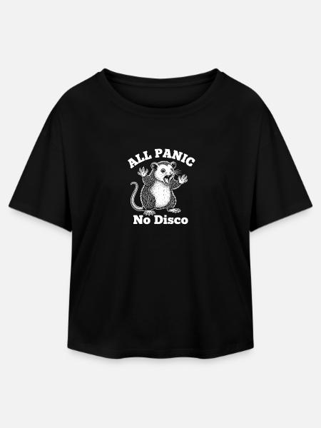 All Panic Maus – No Disco - Relaxed Fit Frauen Modal Cotton T-Shirt von Stanley/Stella - Schwarz