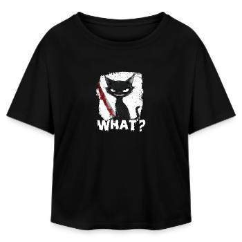 Cadeau pour la décoration d’Halloween pour porte-lapins d’horreur - T-shirt femme coupe décontractée en coton modal Stanley/Stella - noir - Devant - AI Model Female 172 light (172cm)